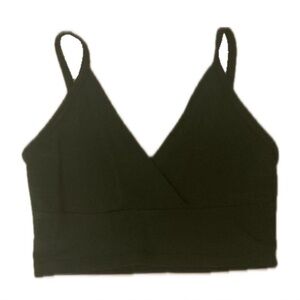 Brandy Melville dark green crop top